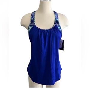 TYR NWT Women’s Blue and Turquoise Racerback Tank Size M-8